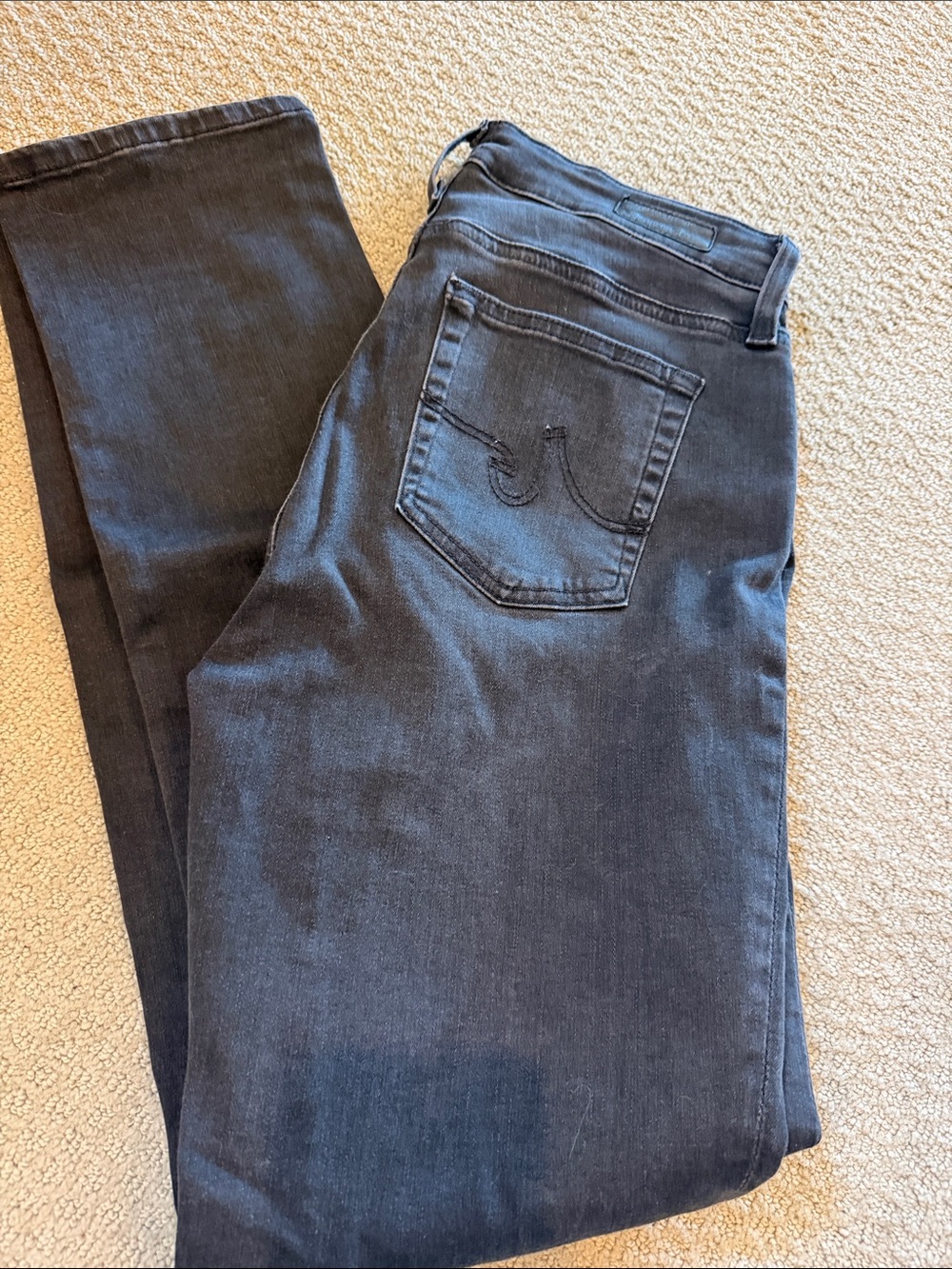 Ag Adriano Goldschmied Black Skinny Jeans
